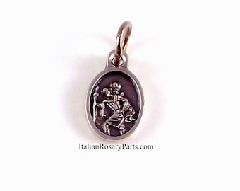 Saint Christopher Bracelet Medal Religious Charm | Italian Rosary Parts