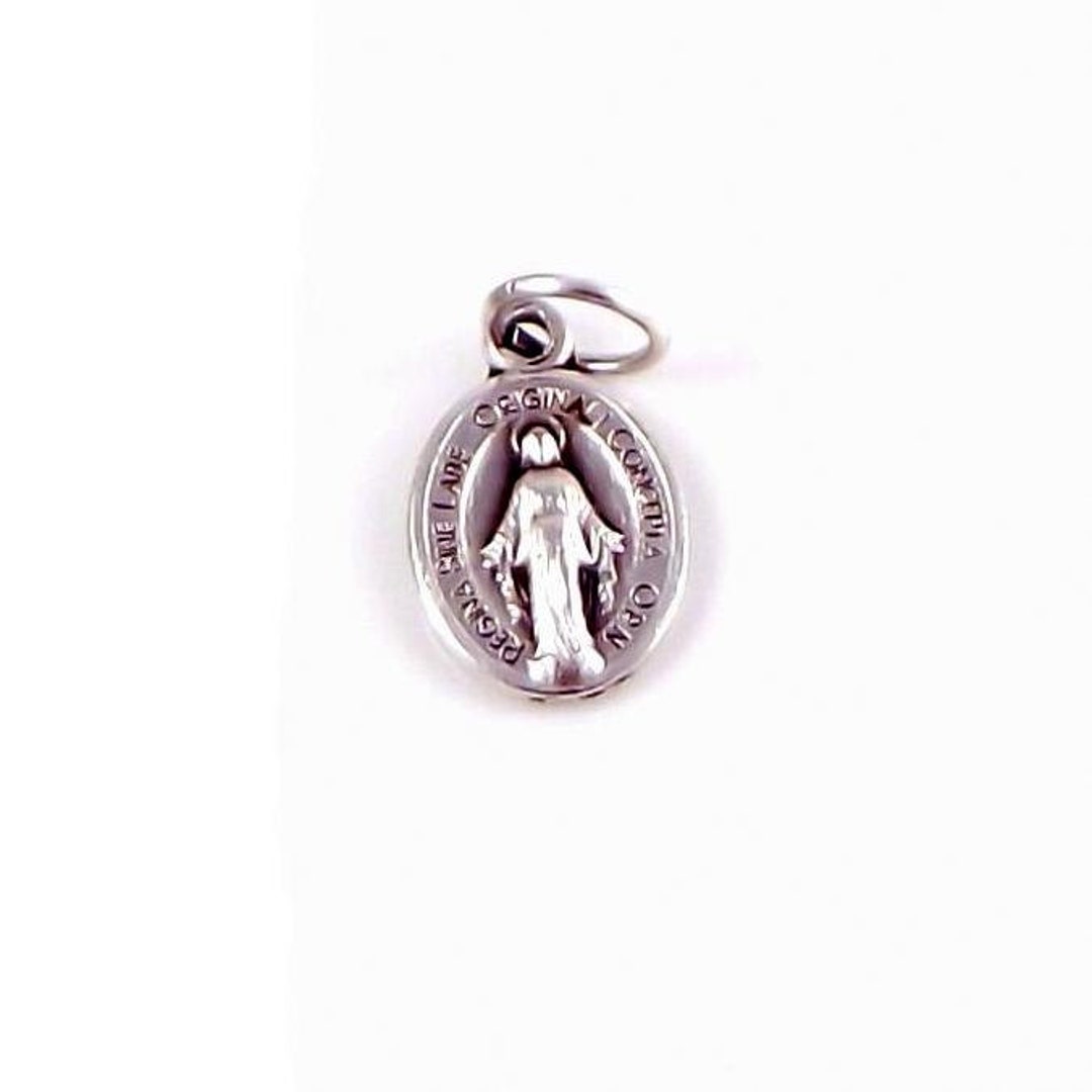 Virgin Mary Miraculous Medal Bracelet Charm Rosary Medal Italian Rosary ...