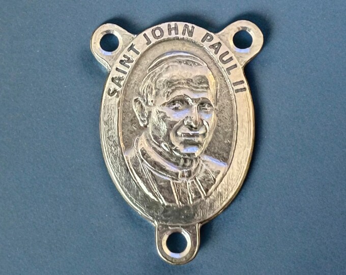 Saint Pope John Paul II Catholic Rosary Centerpiece | Made in Italy ...