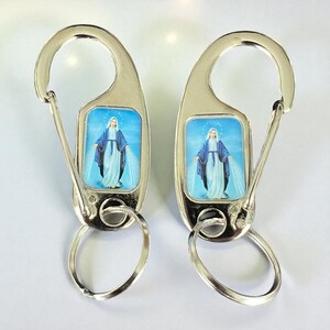 Saint Benedict or Miraculous Medal Rosary Clip: Priest Nun Gift, Italian Made Our Lady of Grace