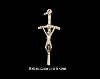 Papal Rosary Crucifix of Pope Saint John Paul II 1-1/2-Inches| Italian Rosary Parts