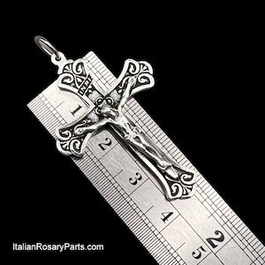Flared Elegant Rosary Crucifix Italian Rosary Parts image 6