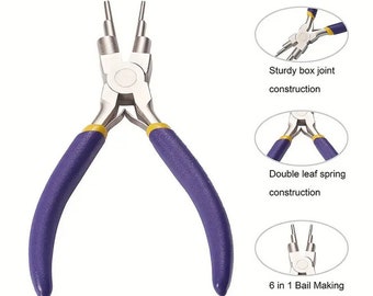 Beadsmith Tool Kit, Mini Plier Kit, Jewelry Plier Set, Set of 5 Pliers, 8pc Plier  Kit, Canvas Case, Includes Scoopeez, UK Seller 