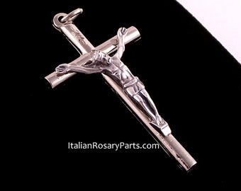 Simple Elegant Rosary Crucifix Pendant | Italian Rosary Parts