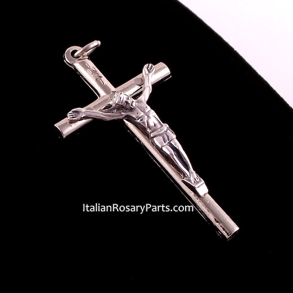 Simple Elegant Rosary Crucifix Pendant | Italian Rosary Parts