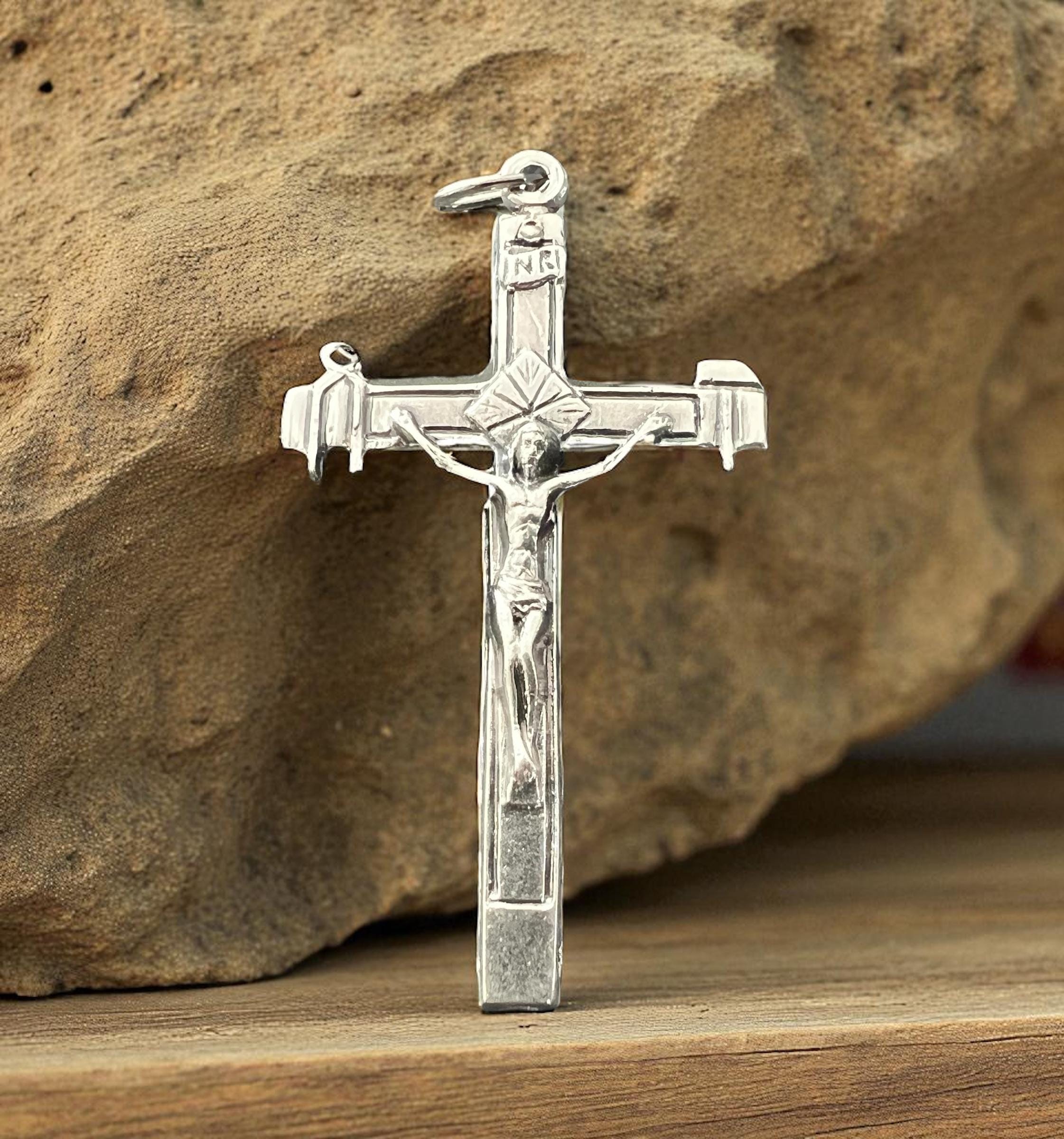 La Salette Rosary Crucifix: Hammer & Pincers, Silver Finish - Etsy