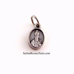 Saint Patrick of Ireland Religious Medal Bracelet Charm | Italian Rosary Parts