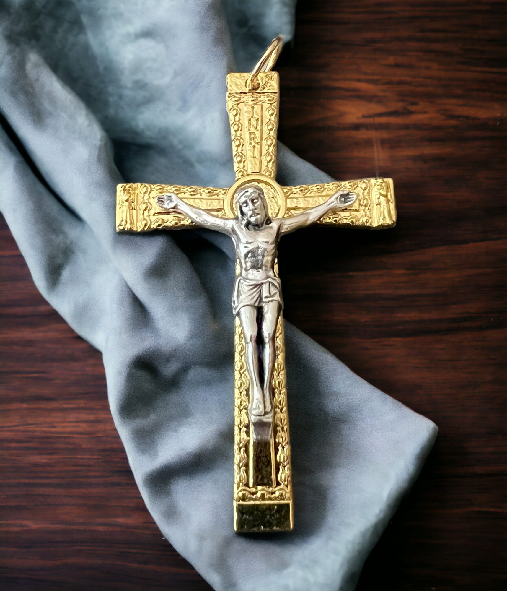 Gold Rosary Crucifix With Angels | Italian Religious Supply - Etsy