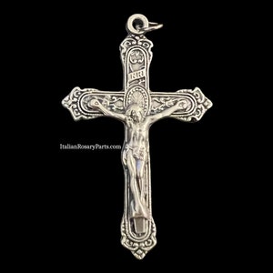 Deluxe Victorian Style Rosary Crucifix | Italian Rosary Parts Religious Supply