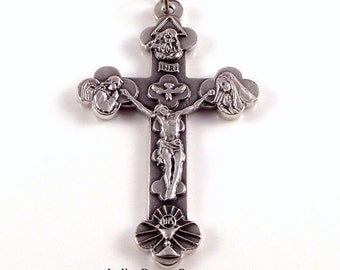 Five Way Trinity Jubilee Rosary Crucifix | Italian Rosary Parts
