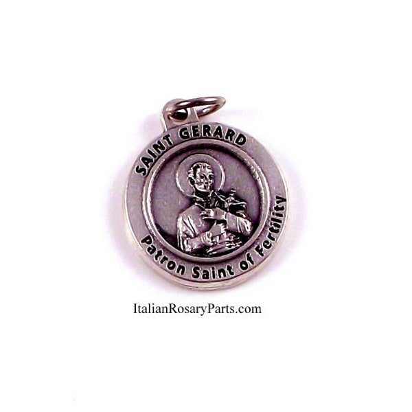 Saint Gerard Medal Patron Saint of Fertility, Childbirth and Pregnancy | Italian Rosary Parts