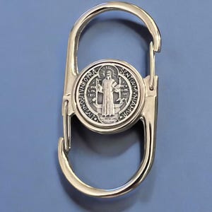 Saint Benedict or Miraculous Medal Rosary Clip: Priest Nun Gift, Italian Made image 6