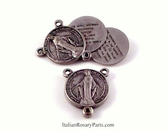 Miraculous Medal Mysteries Rosary Center With Sliding Panels All 20 Mysteries | Italian Rosary Parts