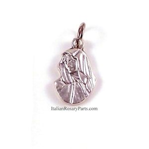 Virgin Mary of Sorrows,  Mater Dolorosa Bracelet Medal Charm, Made In Italy