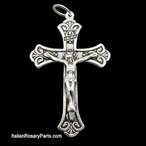 Flared Elegant Rosary Crucifix Italian Rosary Parts image 3