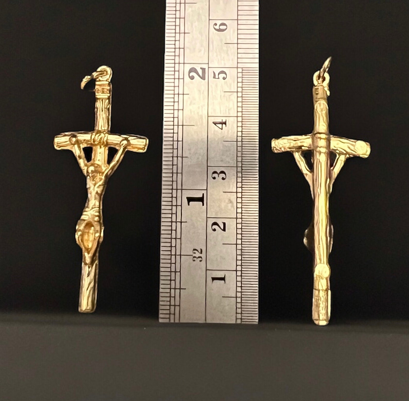 Saint John Paul II Rosary Crucifix | Gold Finish, Italian Made - Etsy