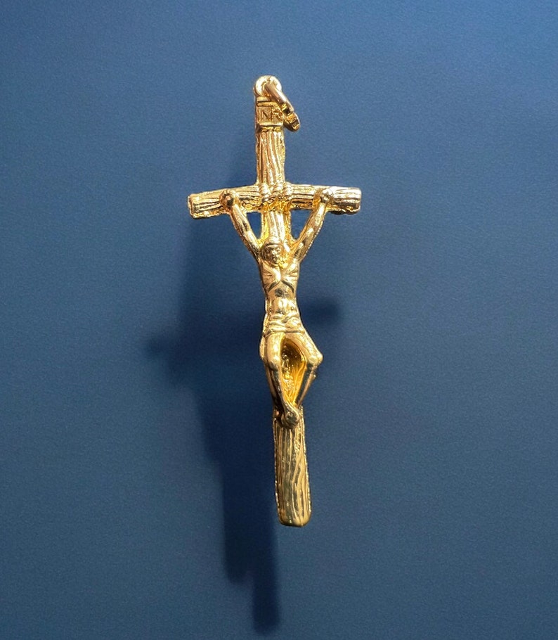 Saint John Paul II Rosary Crucifix | Gold Finish, Italian Made - Etsy