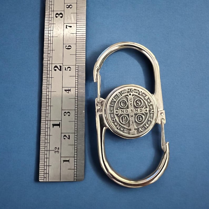 Saint Benedict or Miraculous Medal Rosary Clip: Priest Nun Gift, Italian Made image 9