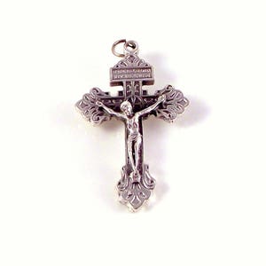 Italian Indulgence Pardon Crucifix Rosary Medal | Italian Rosary Parts