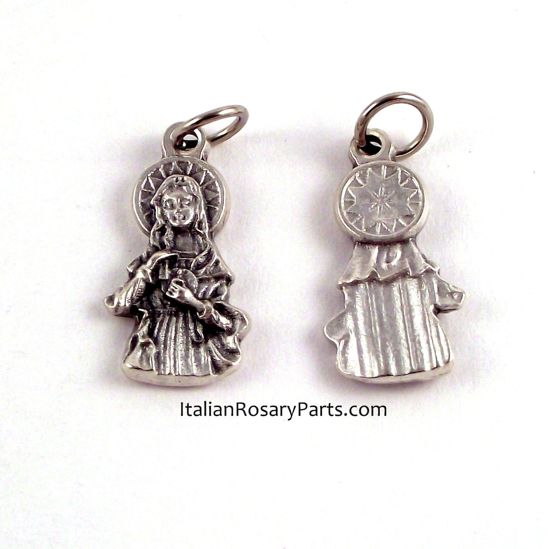 Immaculate Heart of the Virgin Mary Bracelet Medal Rosary Charm ...