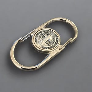 Saint Benedict or Miraculous Medal Rosary Clip: Priest Nun Gift, Italian Made image 8