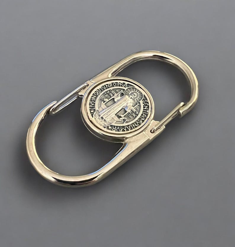 Saint Benedict or Miraculous Medal Rosary Clip: Priest Nun Gift, Italian Made image 8