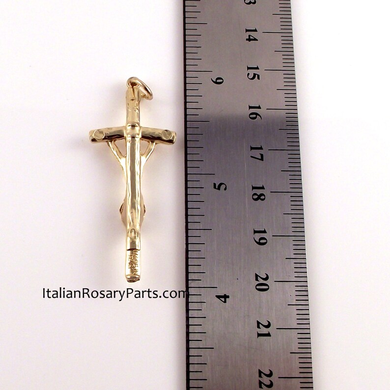 Gold Tone Papal Rosary Crucifix of Pope Saint John Paul II | Etsy