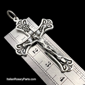 Flared Elegant Rosary Crucifix Italian Rosary Parts image 7