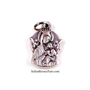 Our Lady of Perpetual Help Bracelet Charm Medal Italian Rosary Parts image 5