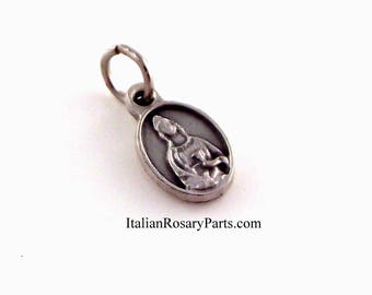 Médaille religieuse Sainte-Lucie à breloques sainte patronne de la maladie de l'oeil | Parties du chapelet italien