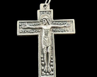Florentine Rosary Crucifix Latin Behold The Wood of The Cross | Italian Rosary Parts