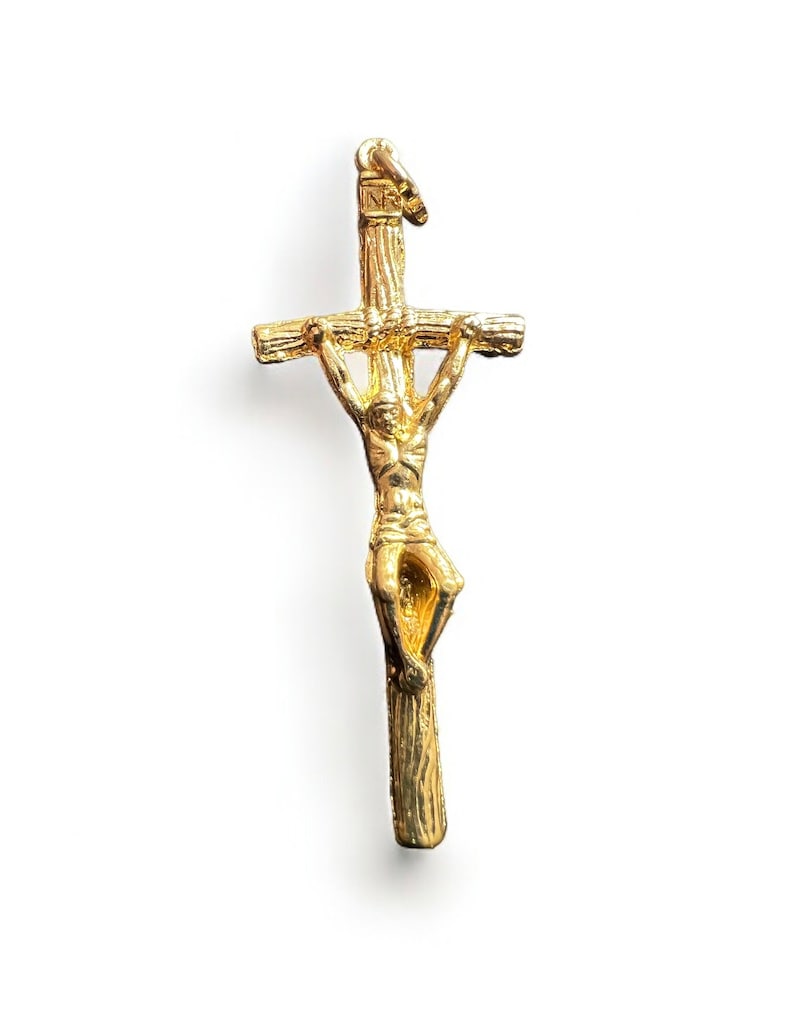 Saint John Paul II Rosary Crucifix | Gold Finish, Italian Made - Etsy
