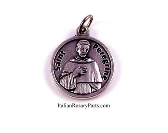 Saint Peregrine Religious Medal Patron of Cancer Patients | Italian Rosary Parts