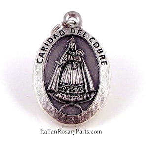La Caridad Del Cobre Catholic Medal |  Virgin Of Charity | Cachita | Patron Saint of Cuba | Italian Rosary Parts