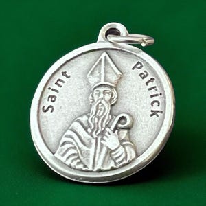 St Patrick Medal: Irish Prayer, Silver Finish (Made in Italy)