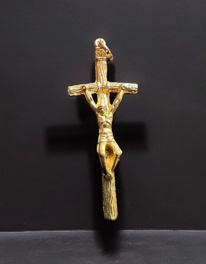 Saint John Paul II Rosary Crucifix | Gold Finish, Italian Made - Etsy