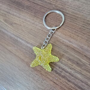 Yellow starfish keychain