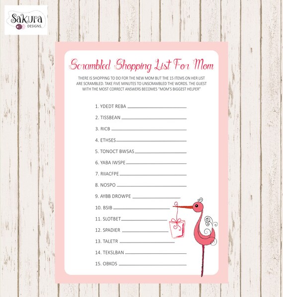 baby shower shopping