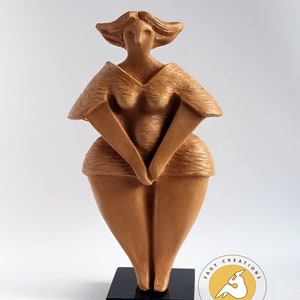 Ceramic woman, ceramic sculpture, ceramic statue, ceramic bust, pottery sculpture