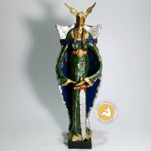 Valkyrie, Freya, Scandinavian, norse mythology, norse goddess, paper mache sculpture