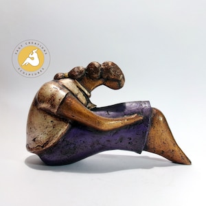 Fat woman sculpture, fat woman art, curvy woman statue, paper mache sculptures