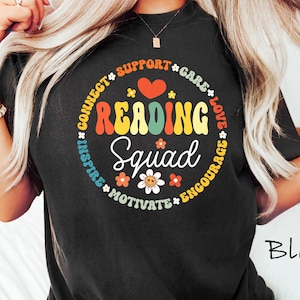 Comfort Colors® Reading Squad Shirt, Teacher Tee, Book Club Shirt, Librarian TShirt, Reading Team Tee, Book Worm Shirt, Reader Shirt