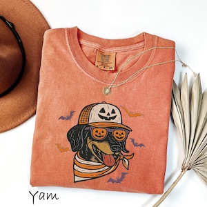 Comfort Colors® Halloween T-Shirt, Сute Ghost Dog, Halloween Shirt, Ghost T-shirt, Dog Lovers T-Shirt, Halloween Dog T-shirt, Spooky Season