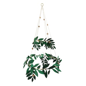 Hanging Greenery Chandelier Decoration with Berries