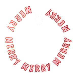 Merry Christmas Decorative Paper Party Banner