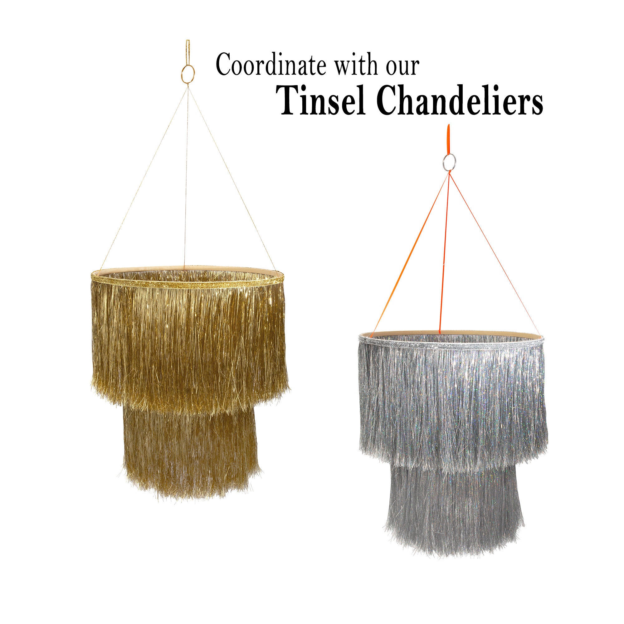 Silver Fringe Garland Silver Tinsel Garland Tassel Fringe - Etsy