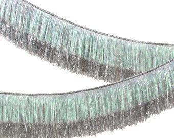 Silver Tinsel Fringe Party Garland