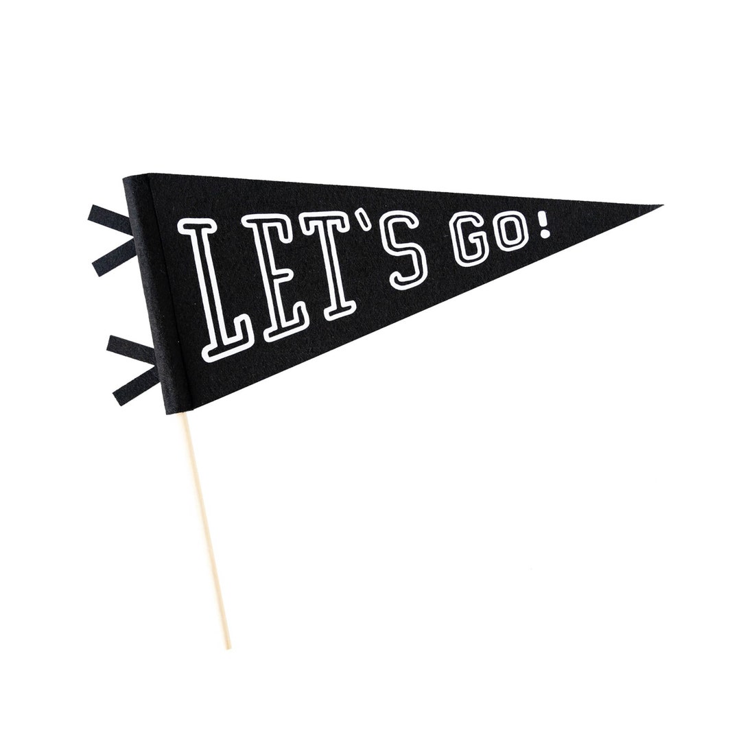 Sports Pennant Flag Let's Go Sports Party Decorations, for Football ...
