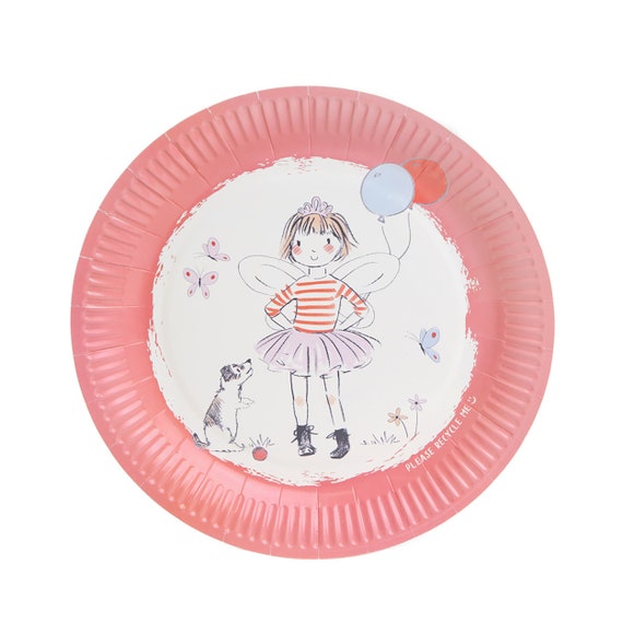 Pink Party Plates | Dog Party Plates - Pink Birthday Party - Dog Theme Birthday Party - Dog Party Supplies - A Girl & Her Dog Il_570xn