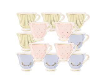 Tea Party Plates | Bridal Tea Party | Princess Tea Party | Baby Shower Tea Party | Tea Party Birthday Ideas | Garden Tea Party | Tea Plates